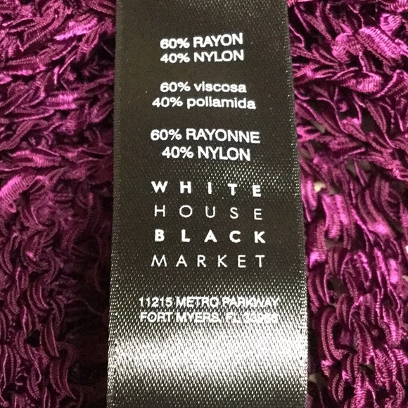 WHBM SHORT-SLEEVE OPEN-STITCH PULLOVER SWEATER - Picture 7 of 8